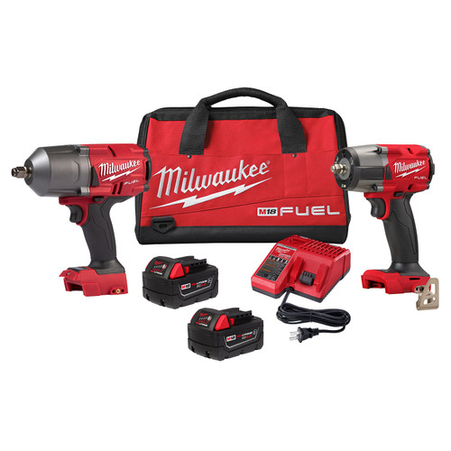 Milwaukee MIL-2988-22R M18 FUEL HTIW/MTIW AUTO 2-Piece 2x 5.0Ah Combo Kit