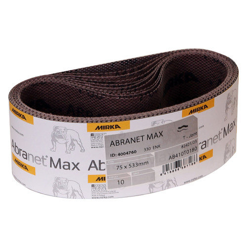 Mirka Abrasives MIR-AB-4-24-150T 4 x 24in 150G Portable Abrasive Belt 10pk