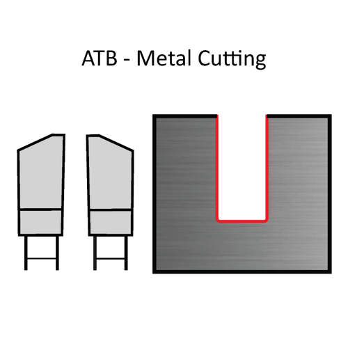 Dimar DIM-12-80-MET 12in Dia, Carbide Tipped, Metal Cutting Saw Blade, .094in (2.4mm) Kerf, 80 Teeth, ATB