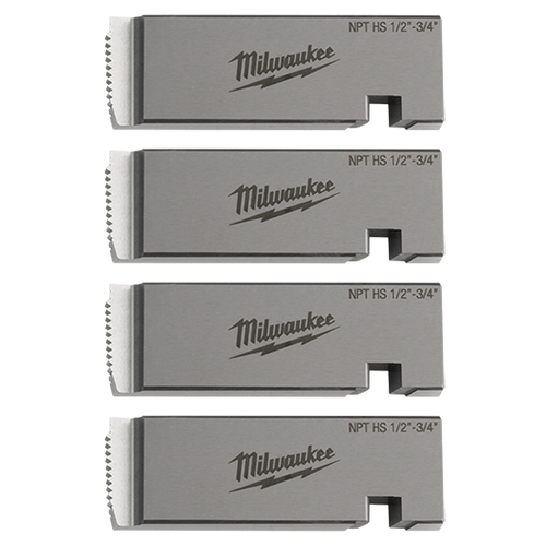 Milwaukee MIL-48-36-1203 1/2in - 3/4in High Speed NPT Universal Pipe Threading Dies For MXF512-2XC