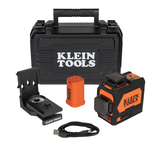 Klein KLE-93PLL Rechargeable Self-Leveling Green Planar Laser Level