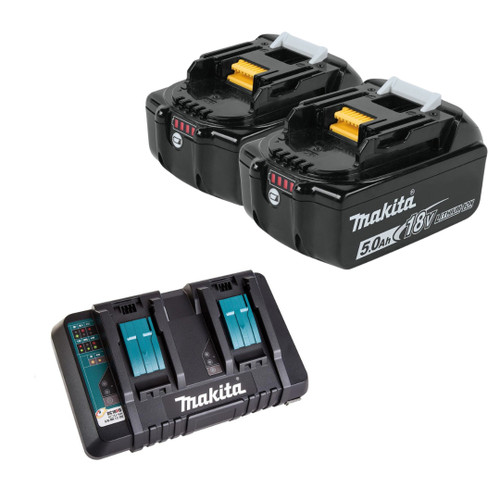 Makita MAK-DRS780PT2X 18VX2  LXT 7-1/4in Rear Handle Saw 2X5.0Ah Kit