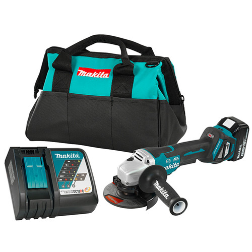 Makita  MAK-DGA517RTX1 18V LXT 5" Angle Grinder with Paddle Switch 5.0 Ah Kit