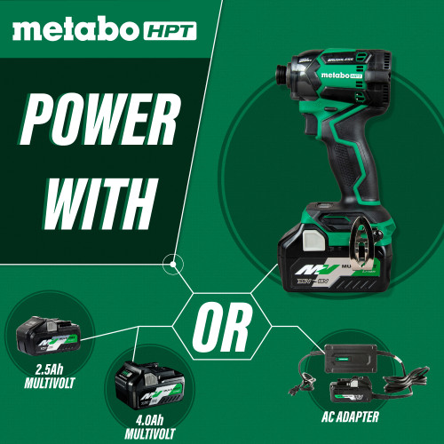 Metabo HPT HPT-WH36DCM 36V MultiVolt Cordless Triple Hammer Bolt Impact Driver