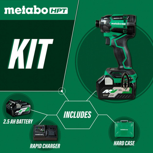 Metabo HPT HPT-WH36DCM 36V MultiVolt Cordless Triple Hammer Bolt Impact Driver