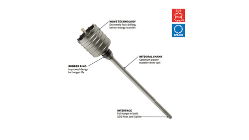 Bosch BOS-HC854XX3-916 3-9/16 SDS-MAX Core Bit