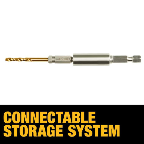 DEWALT DEW-DD5165 23pc Assorted Titanium Nitride Coated HSS Twist Drill Bit Set