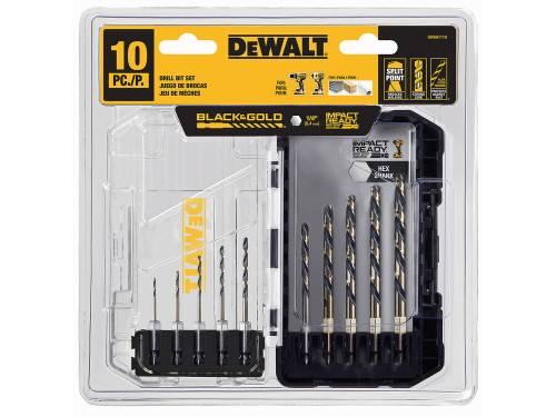 DEWALT DEW-DWAH1110 10pc Impact Ready Drill Set