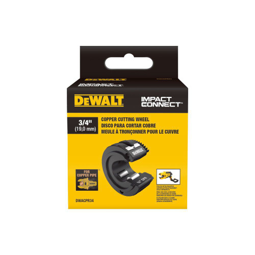 DEWALT DEW-DWACPR34 Impact Connect 3/4in Copper Cutter Wheel