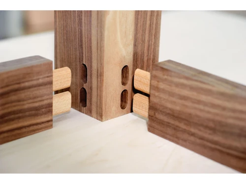 Festool DOMINO tenons in frame joint
