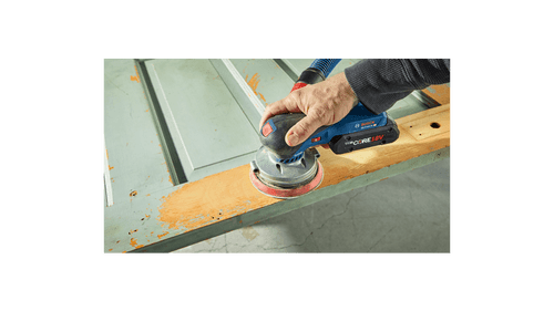 Bosch BOS-GEX18V-5B15 18V 5in Random Orbit Sander Kit with CORE18V 4.0 Ah Compact Battery