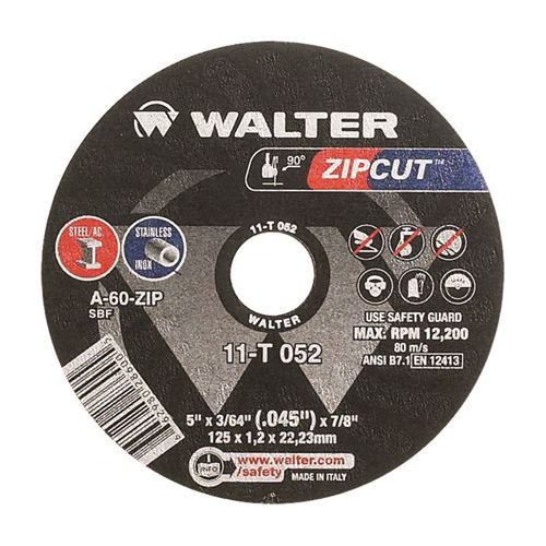 Walter Surface Technologies WAL-11T-5INXX 5in Zipcut Disc Type 1 (3/64in)