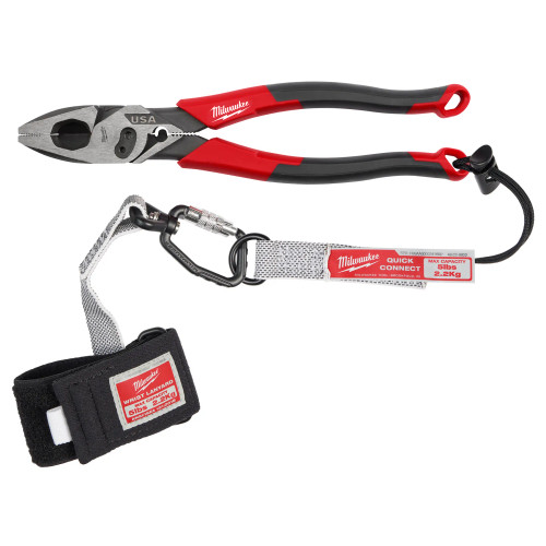 Milwaukee MIL-MT550C 9in Linesman Comfort Grip Pliers With Crimper Bolt Cutter - USA