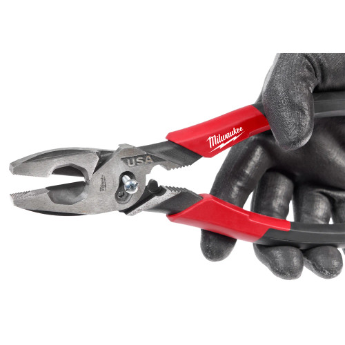 Milwaukee MIL-MT550C 9in Linesman Comfort Grip Pliers With Crimper Bolt Cutter - USA