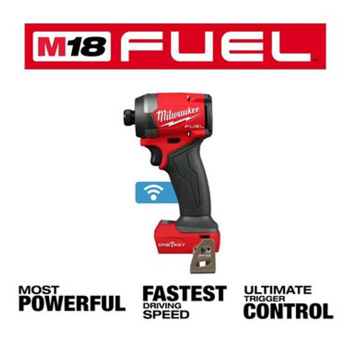 Milwaukee MIL-2957-20 M18 FUEL 1/4in Hex Impact Driver with ONE-KEY Bare Tool