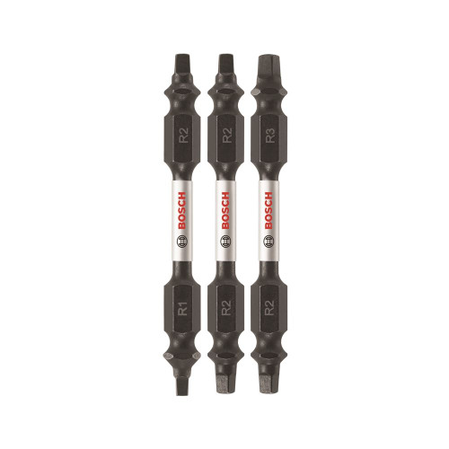 Bosch BOS-ITDESQV2503 3 PC. Impact Tough 2.5 In. Square Double-Ended Bit Set