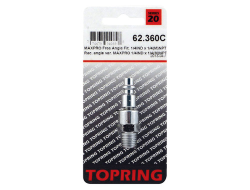 Topring TOP-62.360C 1/4IND 1/4(M) 30deg Plug