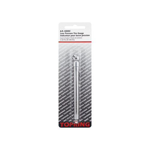 Topring 63.400C Pencil Tire Pressure Gauge carded package