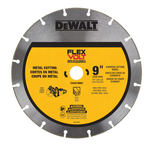 DEWALT DEW-DWAFV8901 9in FLEXVOLT Metal Cutting Diamond Wheel