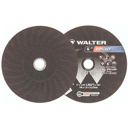 Walter Surface Technologies WAL-11T072 7" Zipcut Disc Type 1 (1/16)