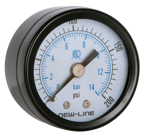 Bissett BIS-BAF-GA112 0-160 Dry Gauge 1-1/2in Face And 1/8in Back Mount