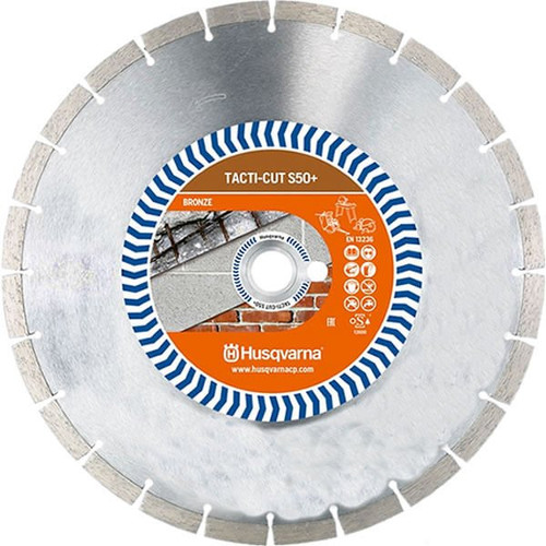 Husqvarna HUSQ-579816420 14in TACTI-CUT S50 118T 1DP-20mmB Diamond Blade For Power Cutter