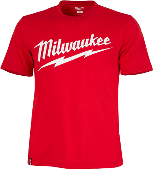 Milwaukee MIL-607R-XX Heavy Duty Tee Short Sleeve Logo Red