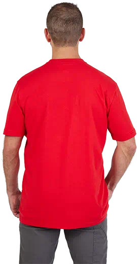 Milwaukee MIL-607R-XX Heavy Duty Tee Short Sleeve Logo Red