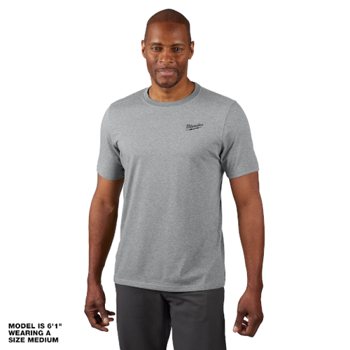 Milwaukee MIL-603G-XXX Hybrid Work Tee Short Sleeve Gray