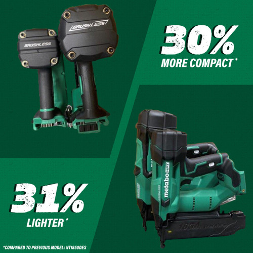 Metabo HPT HPT-NT1850DFTM 18V MultiVolt 18ga Compact Brad Nailer 2.0Ah Kit
