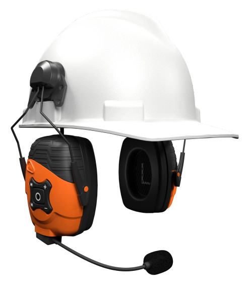 ISOtunes ISO-IT-70 LINK 2.0 Helmet Mount Earmuff Safety Orange