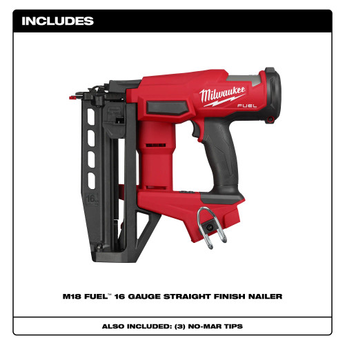 Milwaukee MIL-3020-20 Gen2 M18 FUEL 16Ga Straight Nailer  (Bare Tool)
