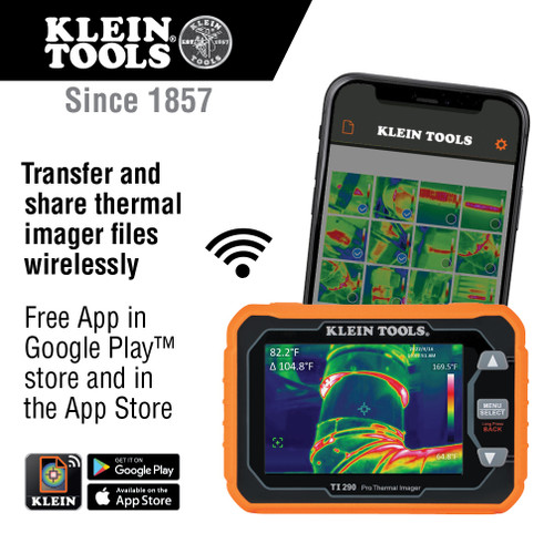 Klein Tools KLE-TI290 Rechargeable Pro Thermal Imager with Wi-Fi