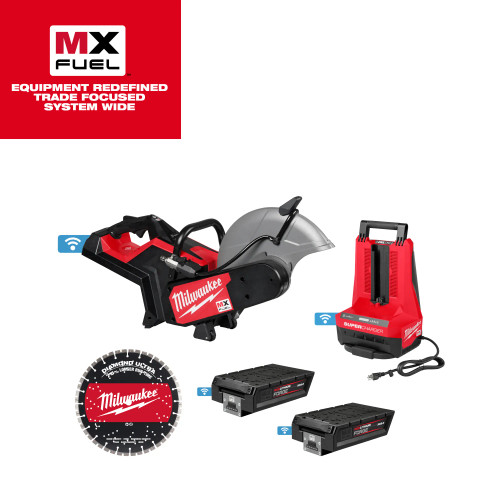 Milwaukee MIL-MXF315-2XC MX FUEL 14in Cut-Off Saw with RAPIDSTOP Brake 2x 8.0Ah Kit