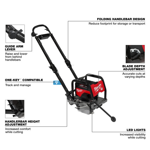 Milwaukee MIL-MXF316-2XC MX FUEL 6in Green Concrete Saw with XC8.0 Kit