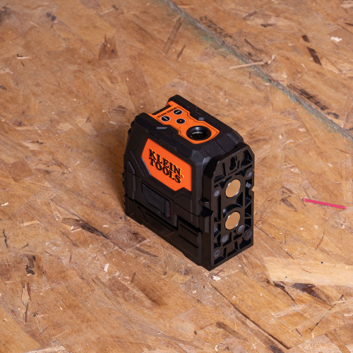 Klein Tools KLE-93LCLGR  Rechargeable Self-Leveling Green Cross-Line Laser Level with Red Plumb