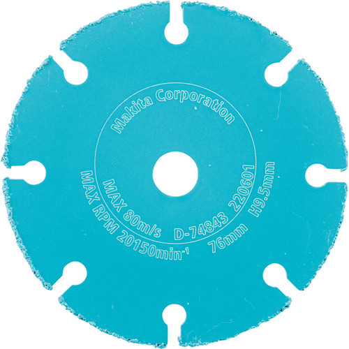 Makita MAK-D-74843 3in Carbide Grit Abrasive Multi-Material Cut Off Wheel