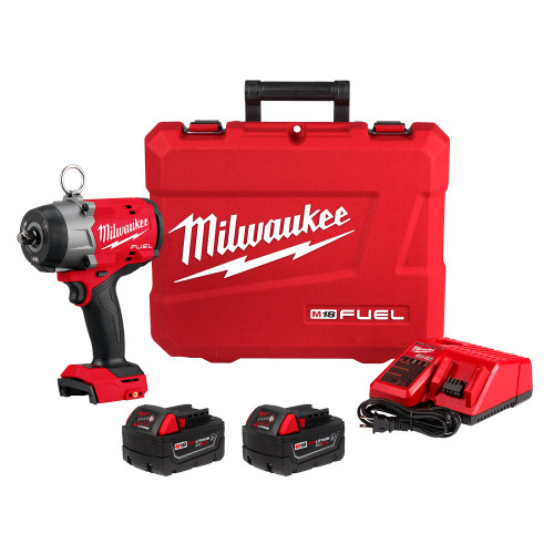 Milwaukee MIL-2966-22 M18 FUEL 1/2in High Torque Impact Wrench with Detent Pin Kit