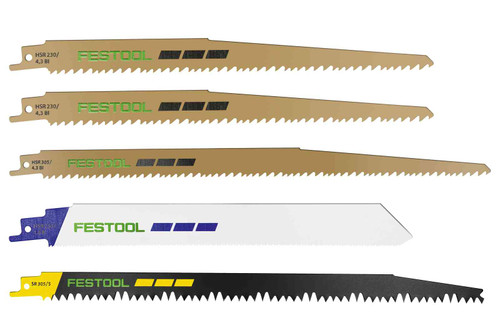 Festool FES-577496 Reciprocating Saw Blade Set RS-Sort/5 5Pc