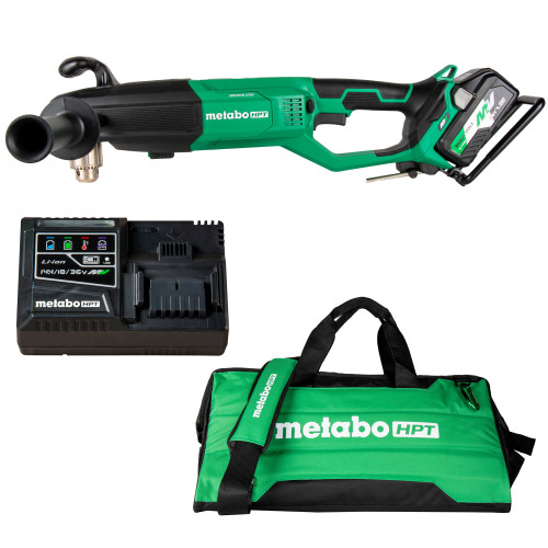 Metabo HPT HPT-D36DYAM 36V MultiVolt Cordless 1/2in High Power Right Angle Drill Kit