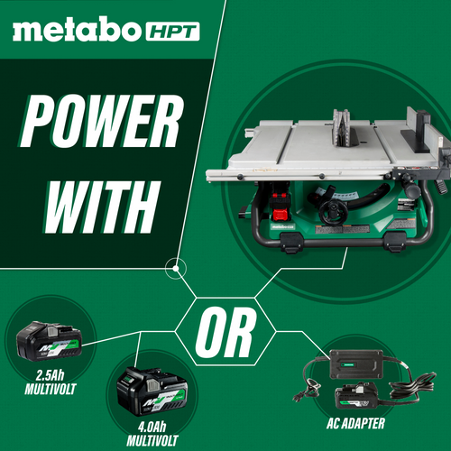 Metabo HPT HPT-C3610DRJQ4M 36V MultiVolt 10in Table Saw (Bare Tool)