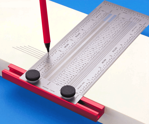 Incra T-Rule drawing horizontal lines