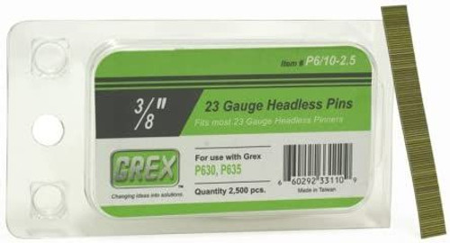 Grex GREX-P6/XX-2.5MXX Galvanized Pin Nails 2.5M