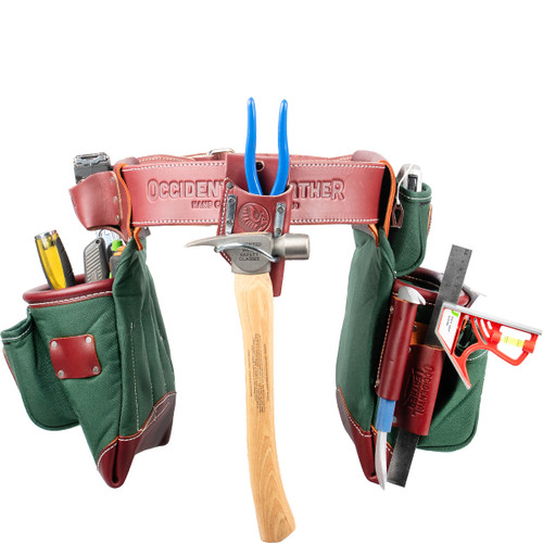 Occidental Leather OCC-8585LH-XXL FatLip Heritage Tool Belt Set - Left Handed - XX-Large - loaded, back