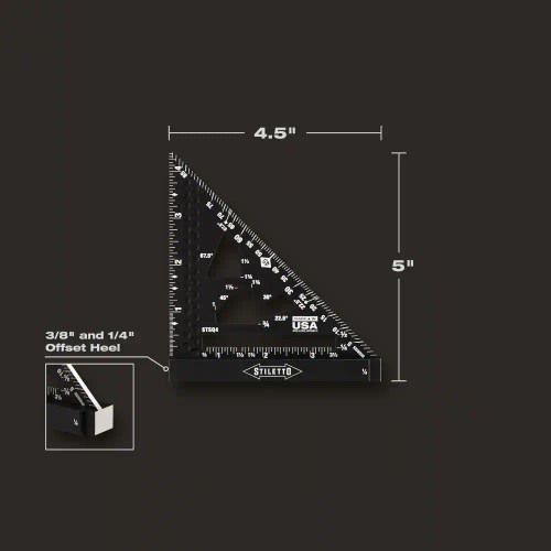 Stiletto STIL-STSQ7-LP 4.5in and 7in Rafter Square Set