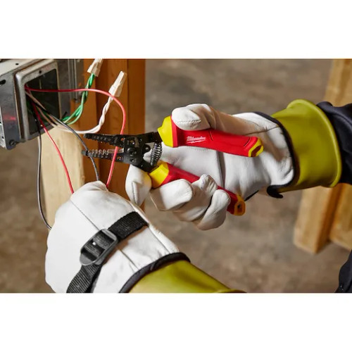 Milwaukee MIL-48-22-2214 1000V Insulated 10-20 AWG Wire Stripper and Cutter