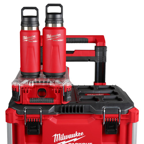 Milwaukee MIL-48-22-8396R PACKOUT 24oz Insulated Bottle with Chug Lid - Red