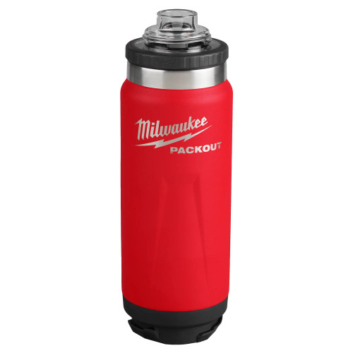 Milwaukee MIL-48-22-8396R PACKOUT 24oz Insulated Bottle with Chug Lid - Red