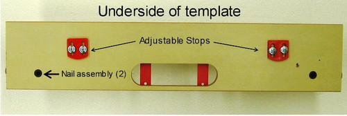 Templaco Tools Inc TEM-S-220-1 Single Pocket Soss Hinge Router Template