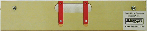 Templaco Tools Inc TEM-S-220-1 Single Pocket Soss Hinge Router Template